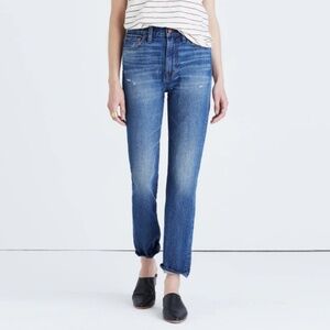 Madewell The Perfect Vintage Jean Johnny Wash Cotton Rigid High Rise Size 25